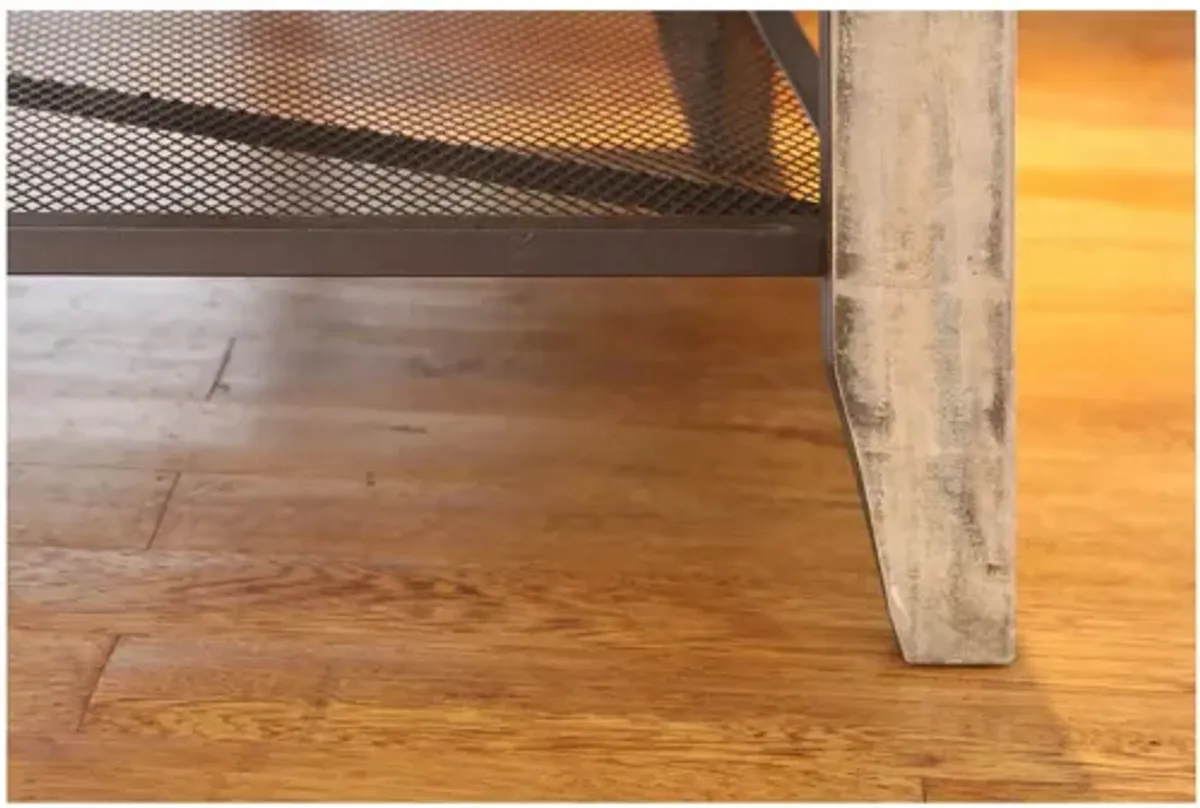 Antique Square End Table