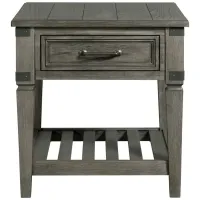 Foundry End Table in Pewter by Intercon