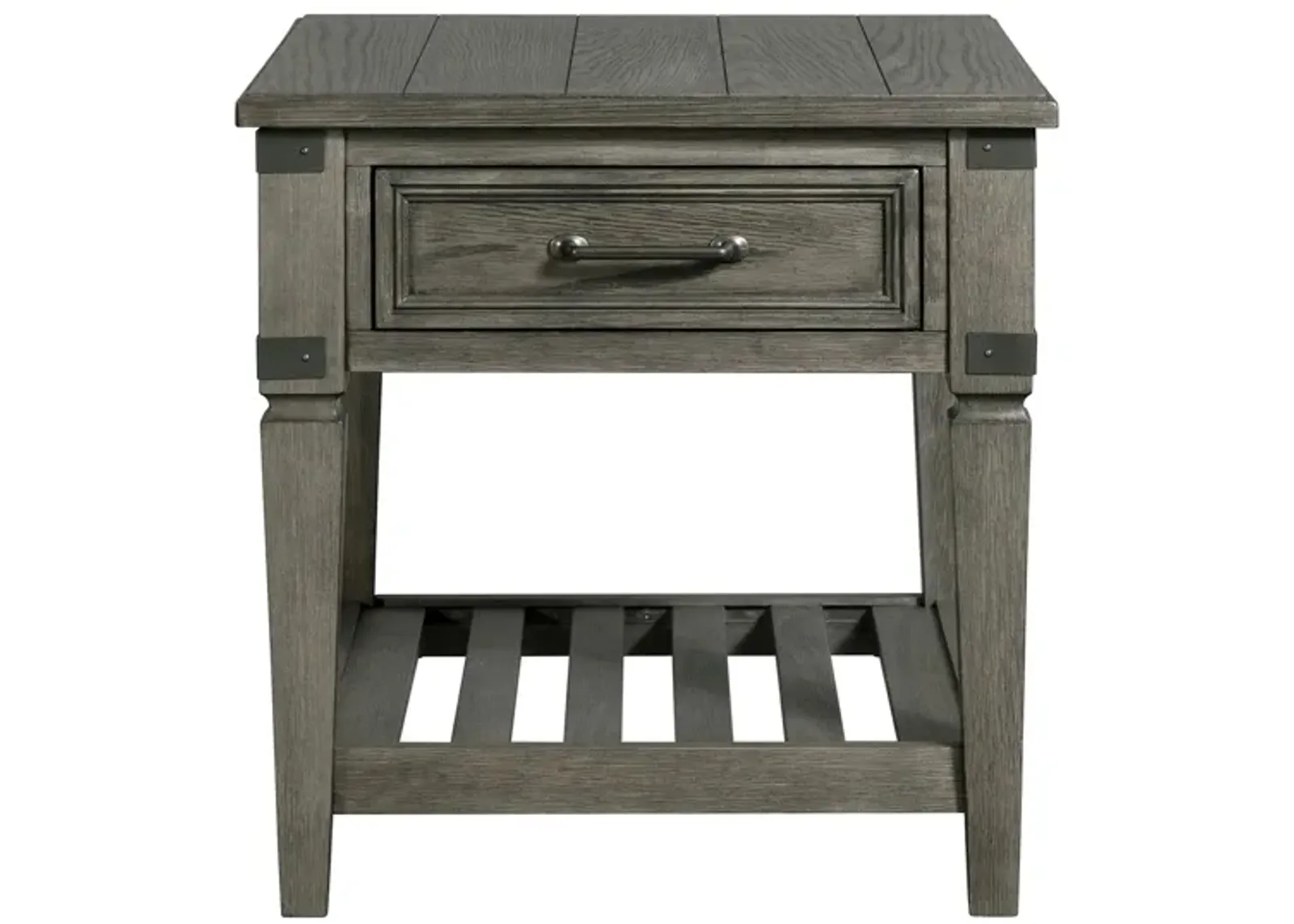 Foundry End Table in Pewter by Intercon