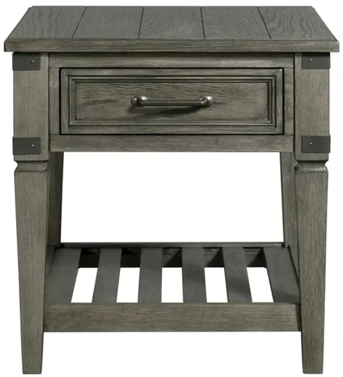 Foundry End Table in Pewter by Intercon