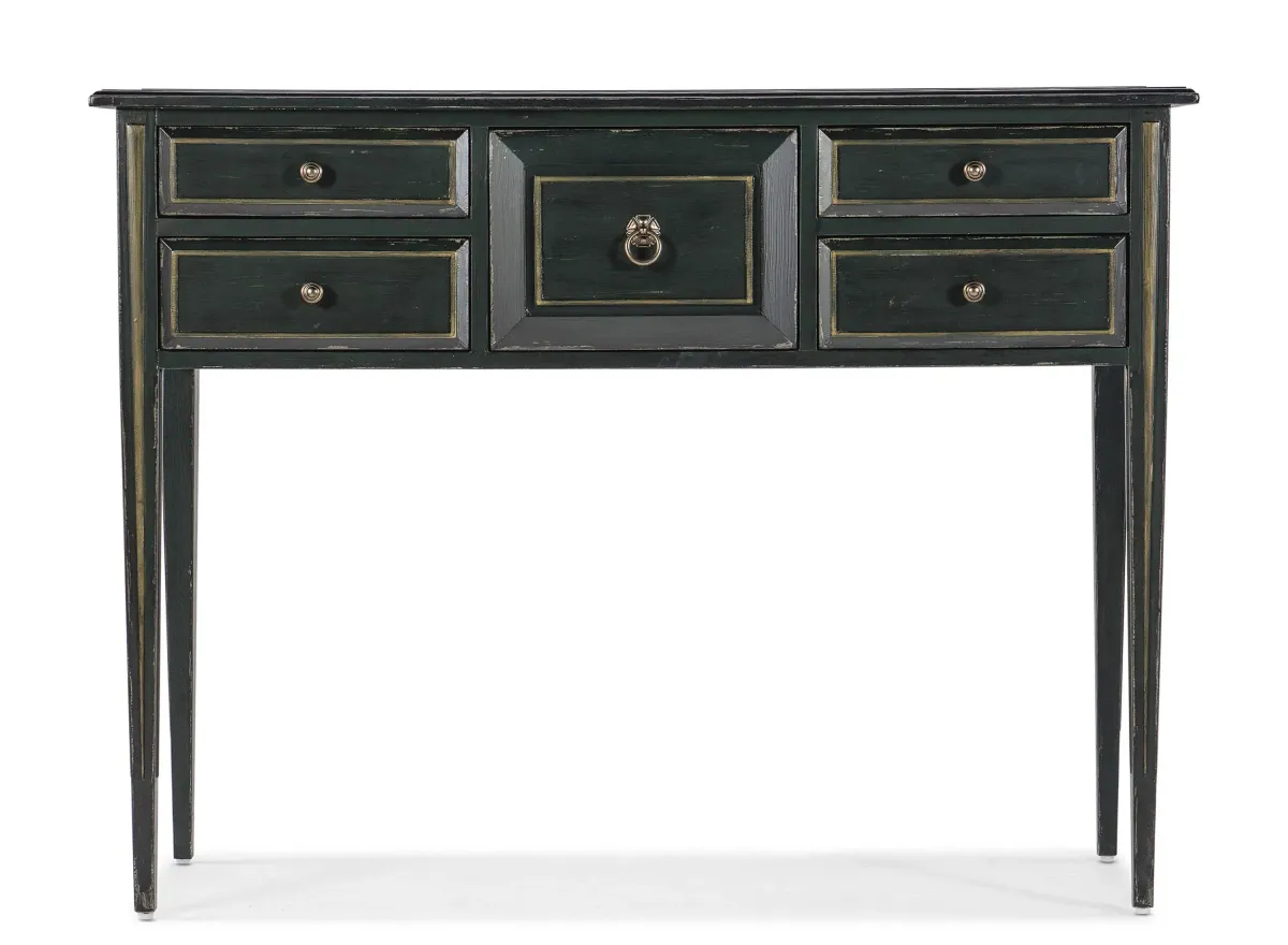 Charleston Five-Drawer Console Table in Charleston Green by Hooker Furniture