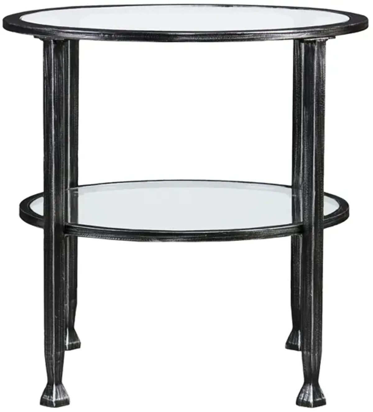 Bexley Metal/Glass Round End Table