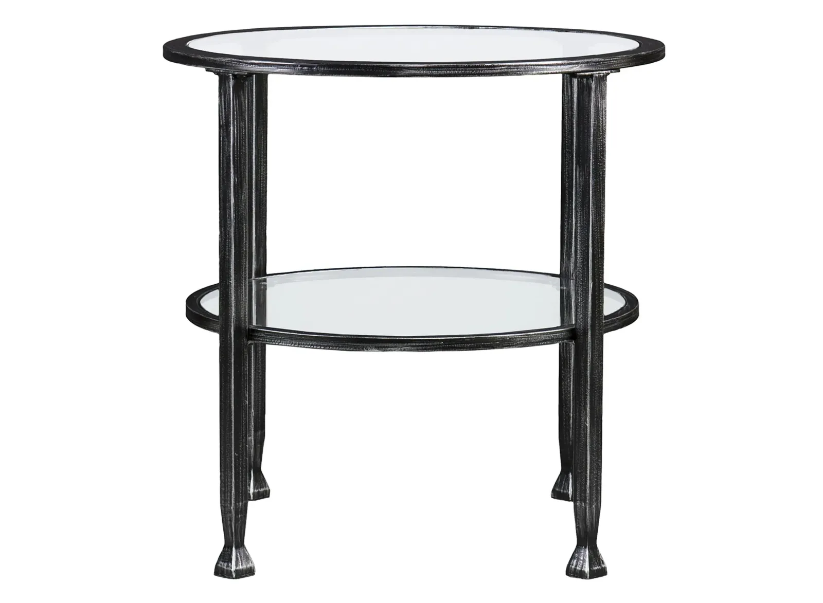 Bexley Metal/Glass Round End Table