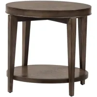 Penton Round End Table in Medium Brown by Liberty Furniture
