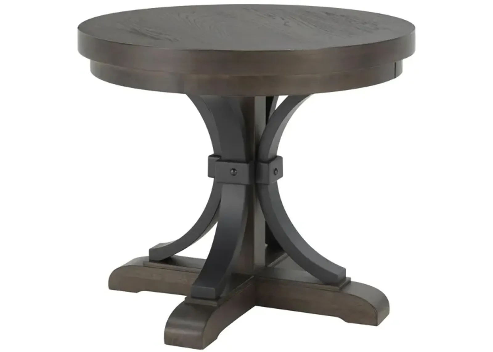 Halloway Round End Table in Espresso by Davis Intl.