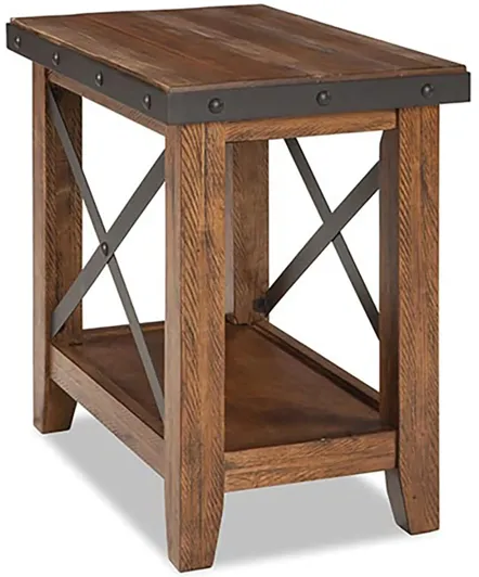 Taos Chair Side Table in Canyon Brown by Intercon