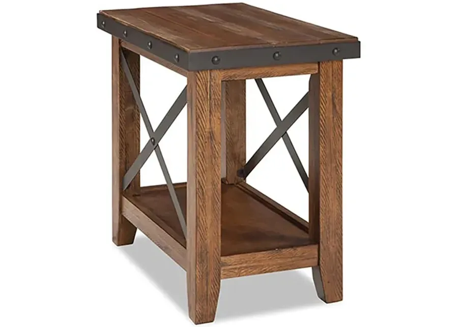 Taos Chair Side Table in Canyon Brown by Intercon