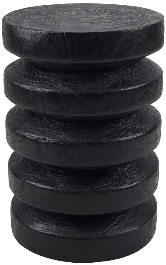 Timo Trembesi Side End Table in Black by New Pacific Direct