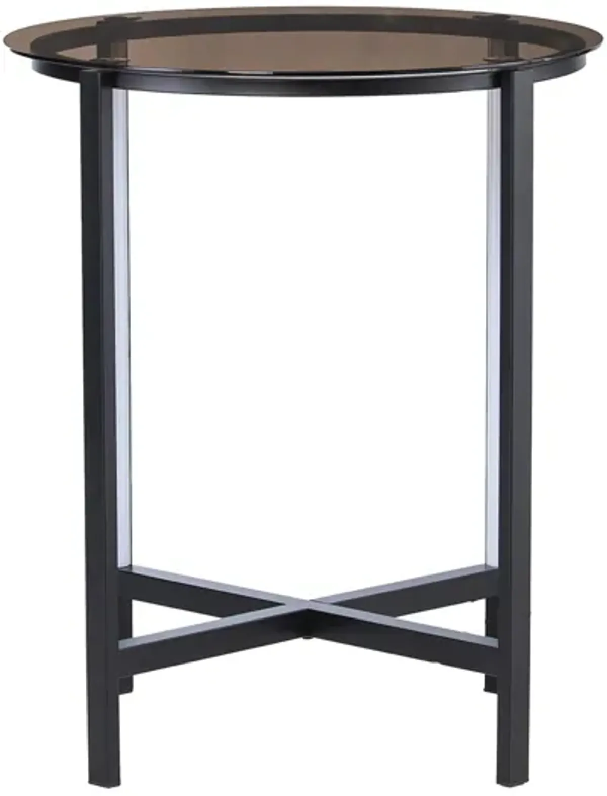 Surbiton Round Led End Table in Black by SEI Furniture