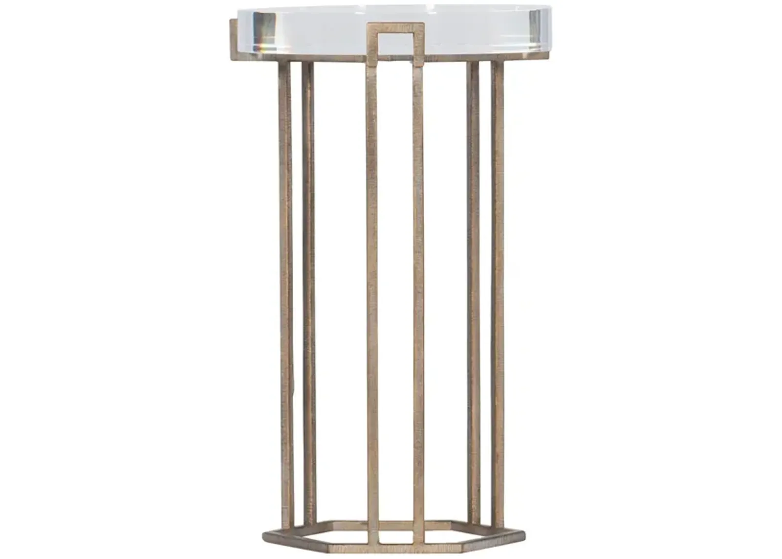 Melange Grove Round End Table in Gold by Hooker Furniture