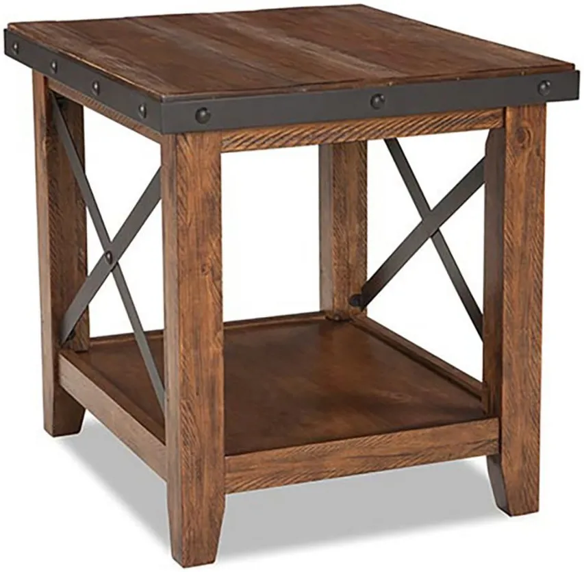 Taos End Table in Canyon Brown by Intercon