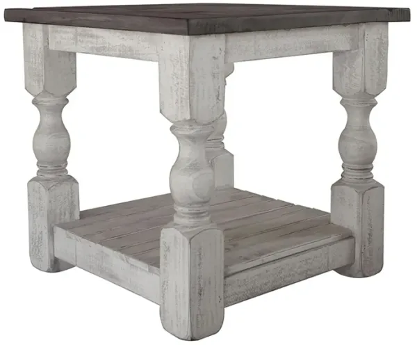 Stone Square End Table
