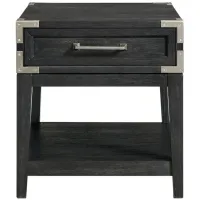 Laguna End Table in Weathered Steel by Intercon