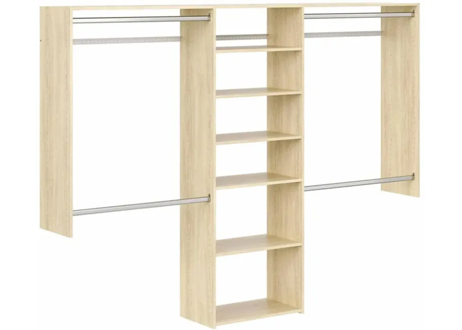 Allen DeluxePlus Shelving Closet Kit in Honey Blonde by Easy Track