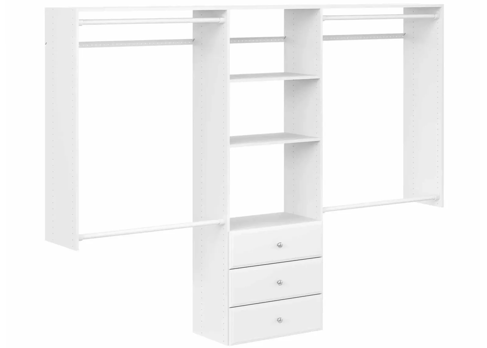 Allen Deluxe Pro Closet Kit with Drawers in White by Easy Track