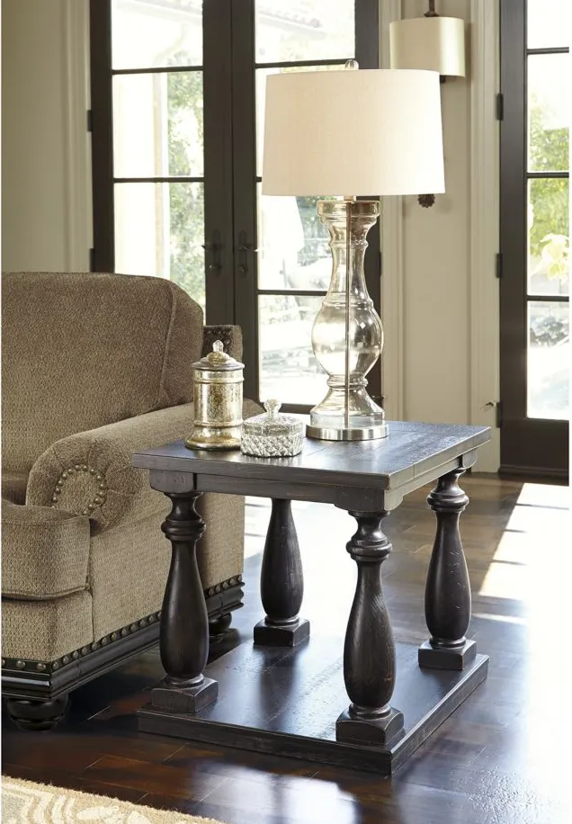 Mallacar End Table in Black by Ashley Express