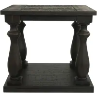 Mallacar End Table in Black by Ashley Express