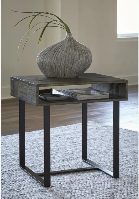 Kevmart End Table in Grayish Brown/Black by Ashley Express