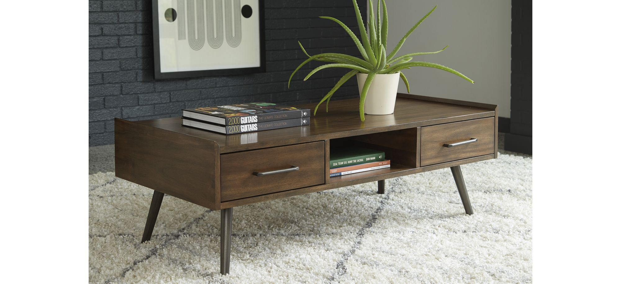 Calmoni Coffee Table in Brown by Ashley Furniture