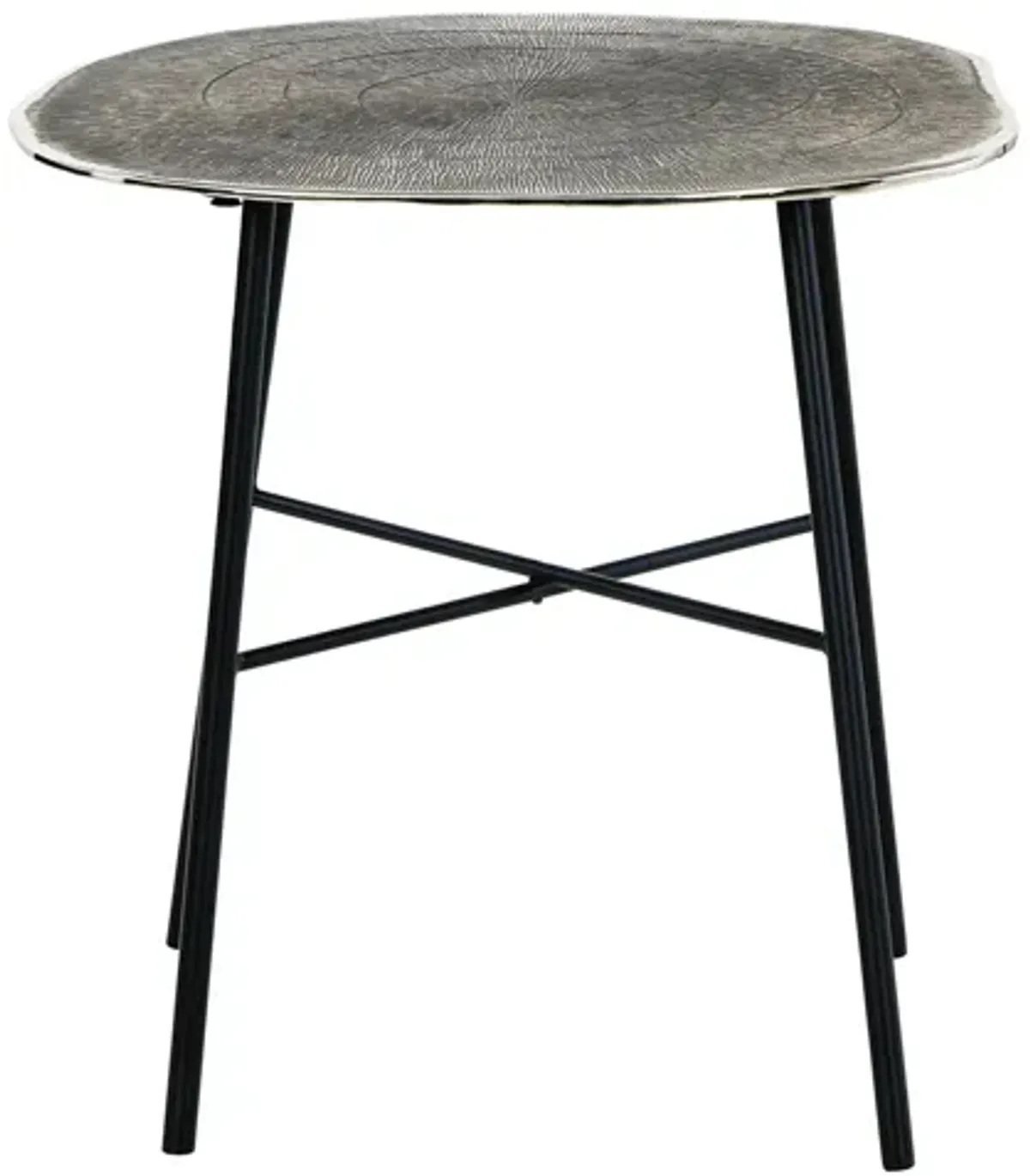 Laverford End Table in Chrome/Black by Ashley Express