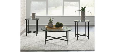 Stetzer Table- Set of 3 in Black by Ashley Furniture