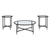 Stetzer Table- Set of 3 in Black by Ashley Furniture