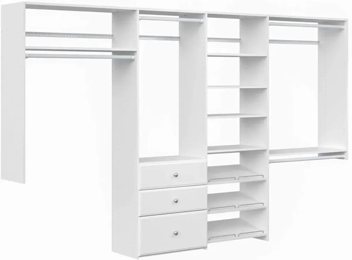 Allen Dual Tower Deluxe Closet Kit in White by Easy Track