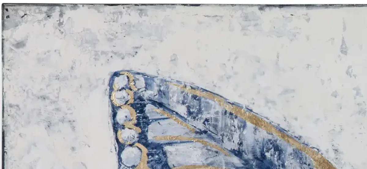 Blue Butterfly Canvas Wall Art