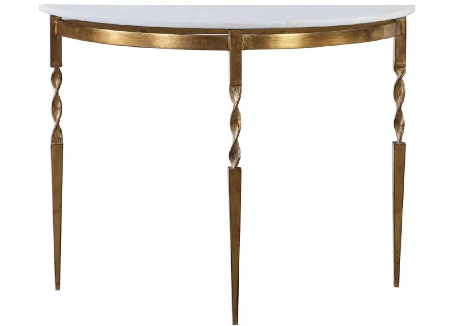 Imelda Console Table in Gold by Uttermost