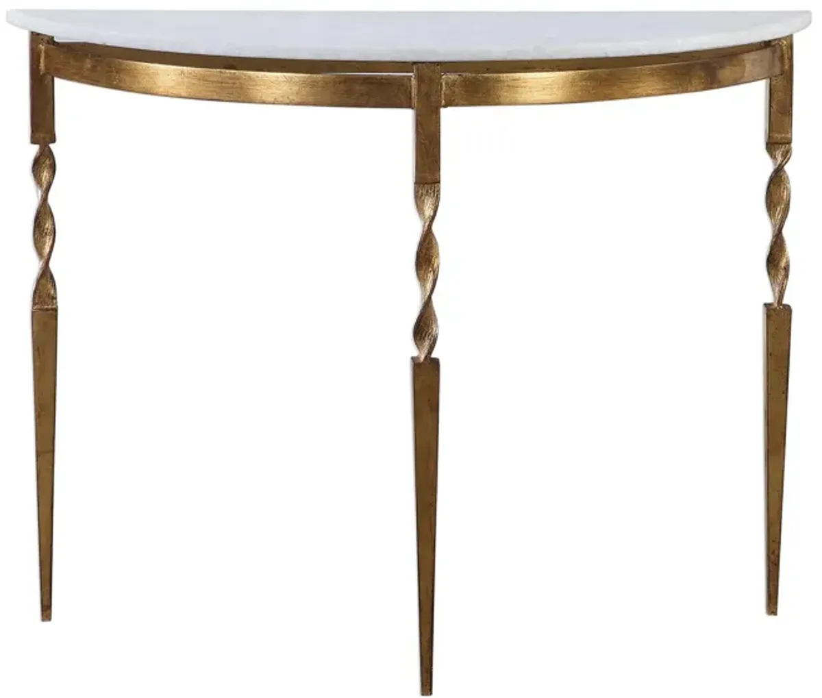 Imelda Console Table in Gold by Uttermost