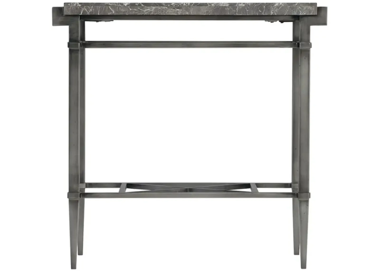 Mariposa Sofa Table in Antique Pewter by Bernhardt