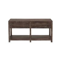 Hanover Rectangular Sofa Table in Vintage Brown by Bellanest