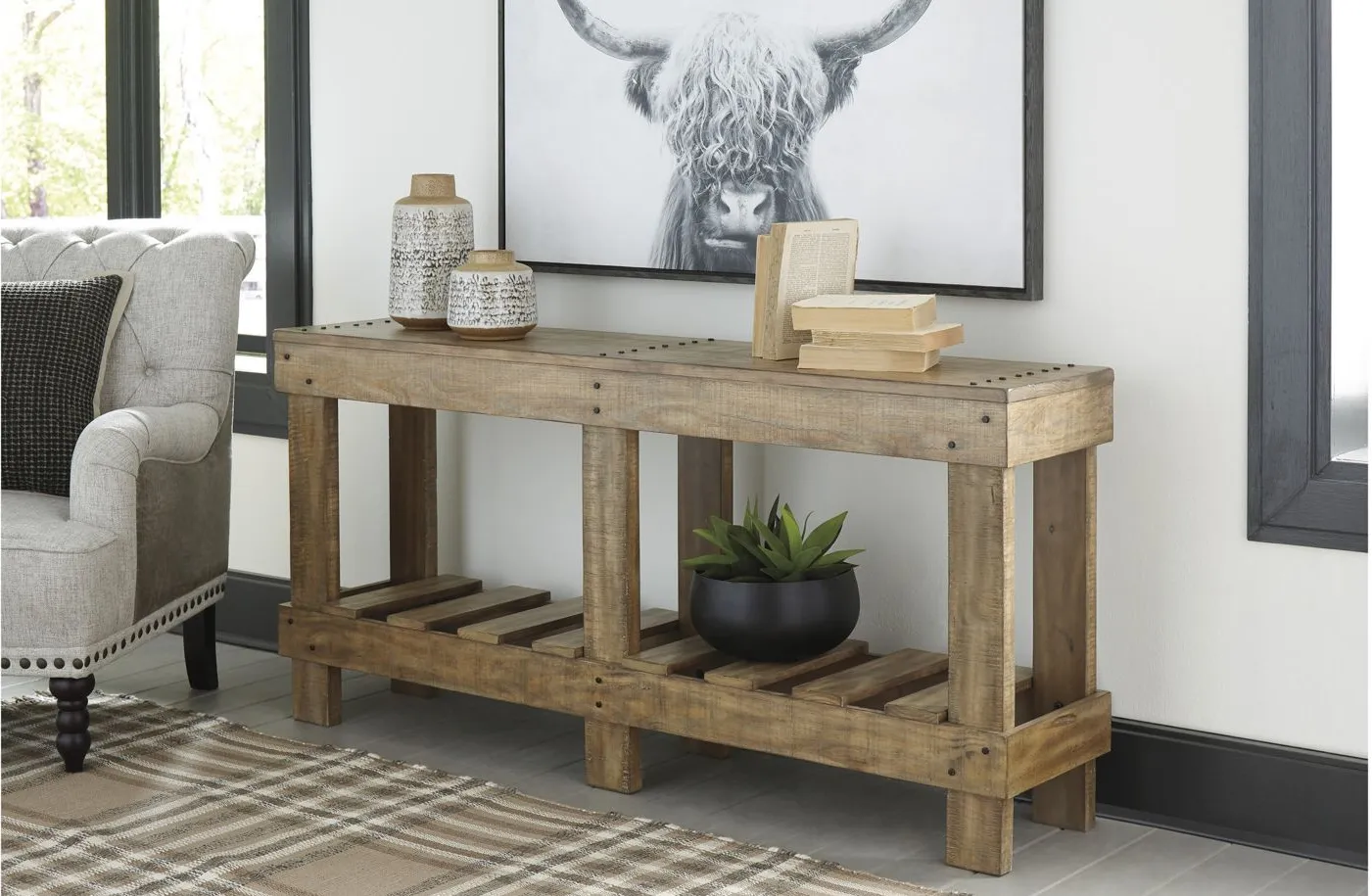 Susandeer Sofa Table in Brown by Ashley Express