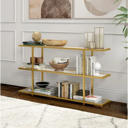 Lana 55" Console Table in Brass by Hudson & Canal
