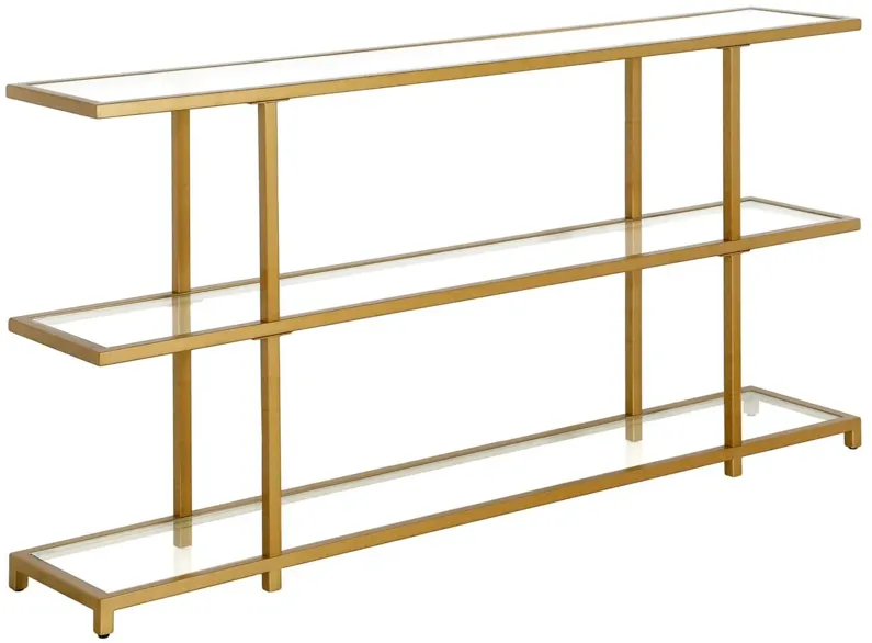 Lana 55" Console Table in Brass by Hudson & Canal