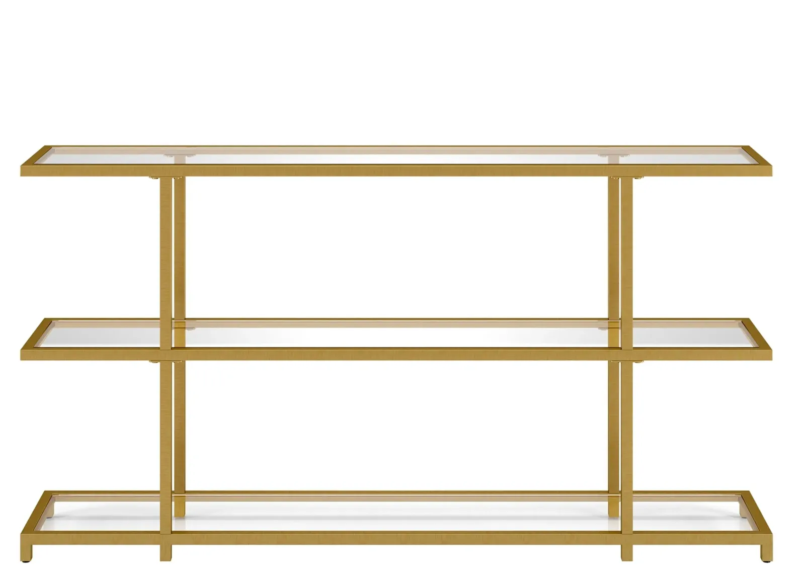 Lana 55" Console Table in Brass by Hudson & Canal