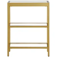 Laney Console Table in Brass by Hudson & Canal