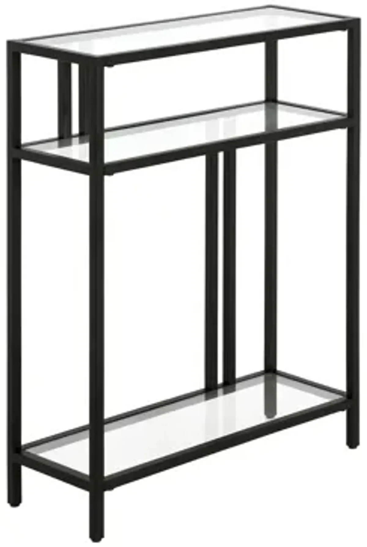 Lee 22" Console Table with Glass Shelves