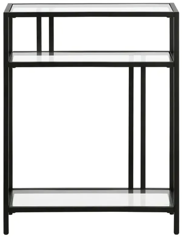Lee 22" Console Table with Glass Shelves