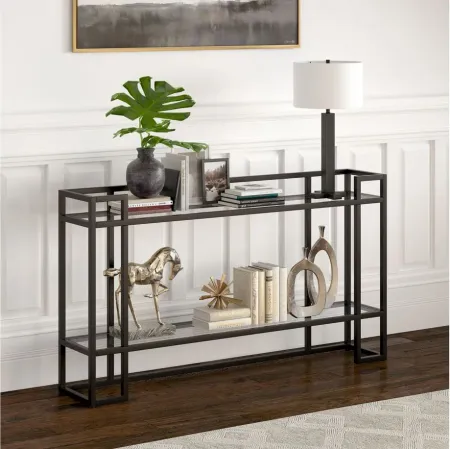 Macy Console Table in Blackened Bronze by Hudson & Canal