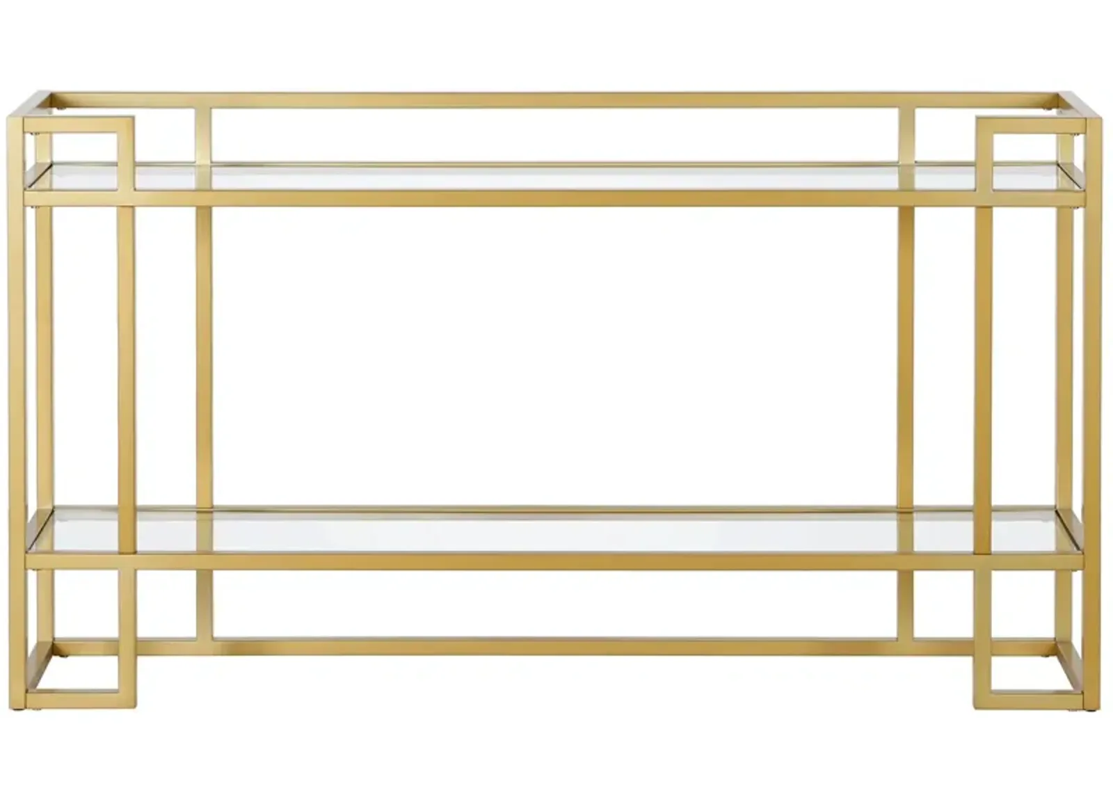 Macy Console Table in Brass by Hudson & Canal