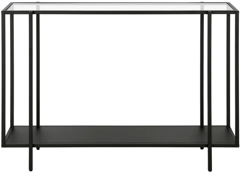 Fable 42" Console Table with Metal Shelf in Blackened Bronze by Hudson & Canal