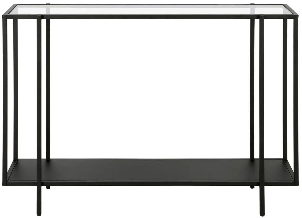 Fable 42" Console Table with Metal Shelf in Blackened Bronze by Hudson & Canal
