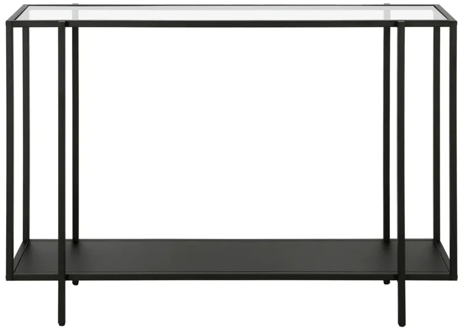 Fable 42" Console Table with Metal Shelf in Blackened Bronze by Hudson & Canal