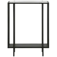 Fable 22" Console Table with Metal Shelf in Blackened Bronze by Hudson & Canal