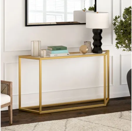 Melissa 55" Console Table in Gold by Hudson & Canal
