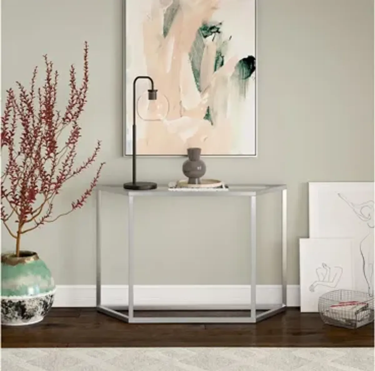 Melissa 44" Silver Console Table