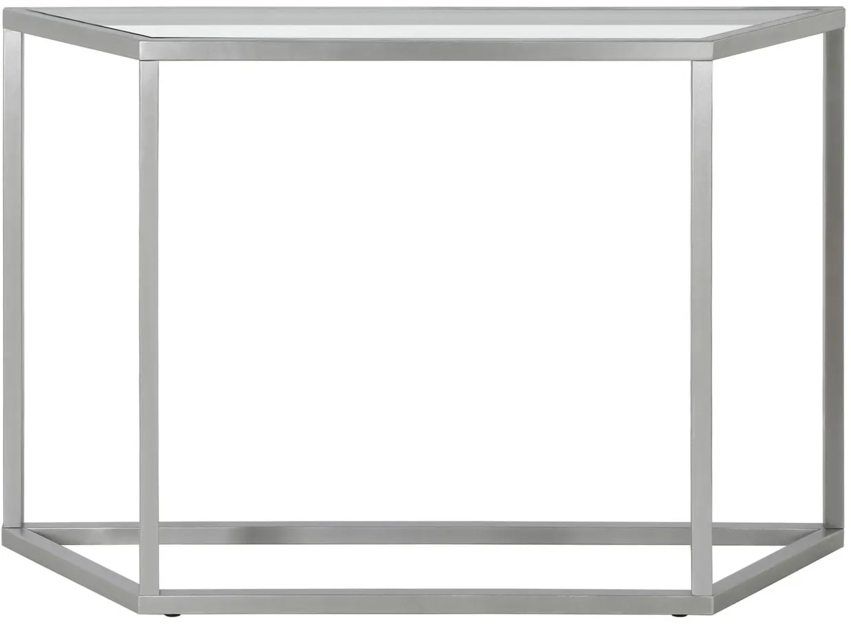Melissa 44" Silver Console Table in Silver by Hudson & Canal