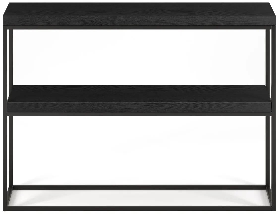 Edna Brook Console Table in Black Grain by Hudson & Canal