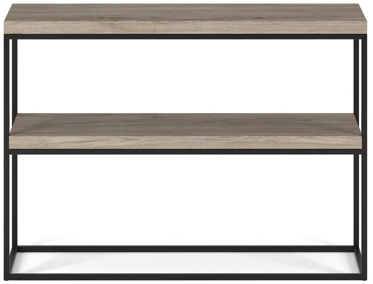 Edna Brook Console Table in Antiqued Gray Oak by Hudson & Canal